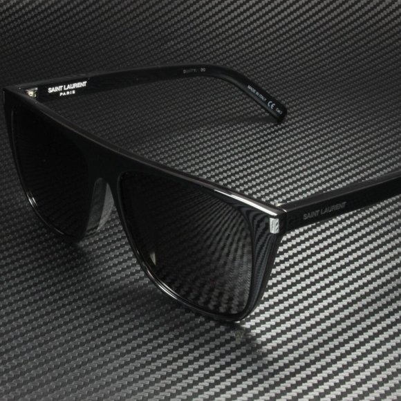 Saint Laurent Unisex Shiny Black Sunglasses! - Picture 1 of 4